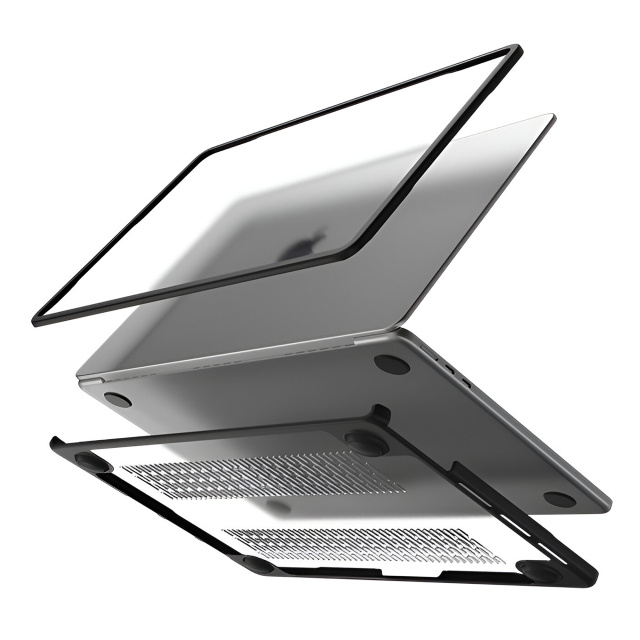 Mobilize Mobilize Protection Cover MacBook Pro 13" (2020-2024) - Transparant Zwart