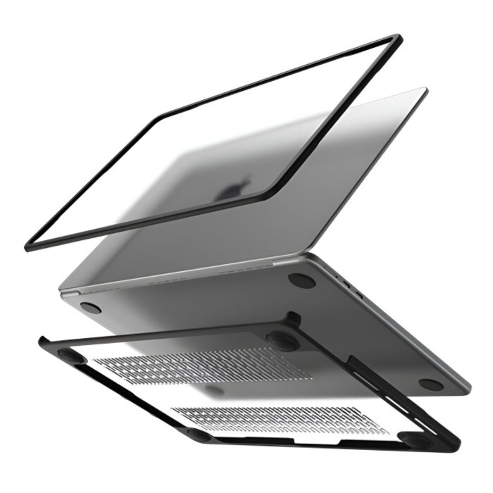 Mobilize Mobilize Protection Cover Apple MacBook Air 13 (2018-2020) Transparent Black