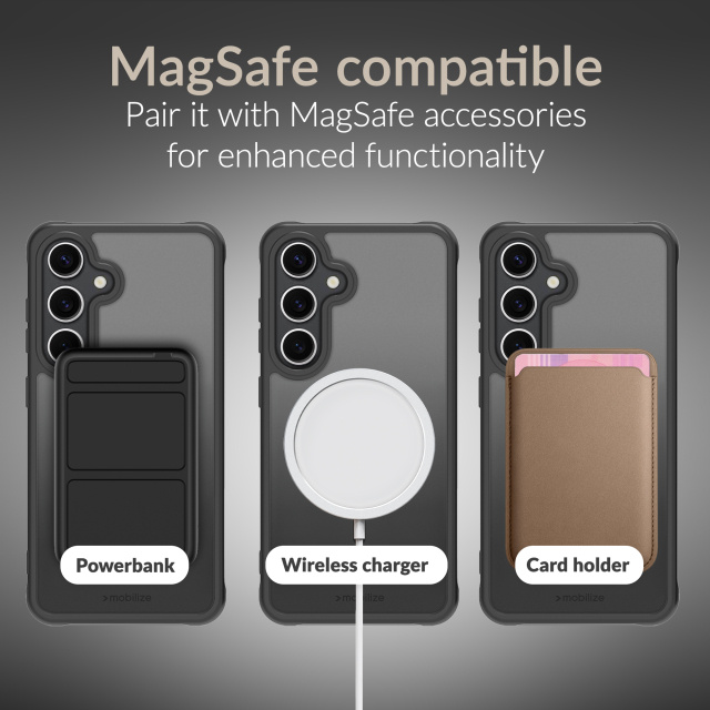 Mobilize Mobilize MagSafe Compatible Hybrid Case Samsung Galaxy A16 4G/5G Zwart