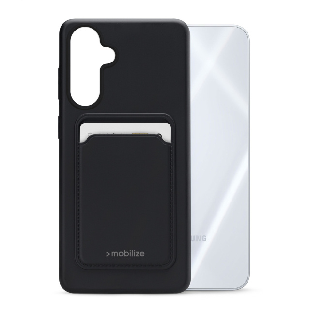 Mobilize Mobilize Rubber Gelly Card Case Samsung Galaxy A16 4G/5G - Matt Black