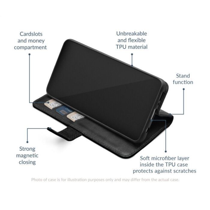 Mobilize Mobilize Leather Wallet Samsung Galaxy A16 4G/5G Zwart