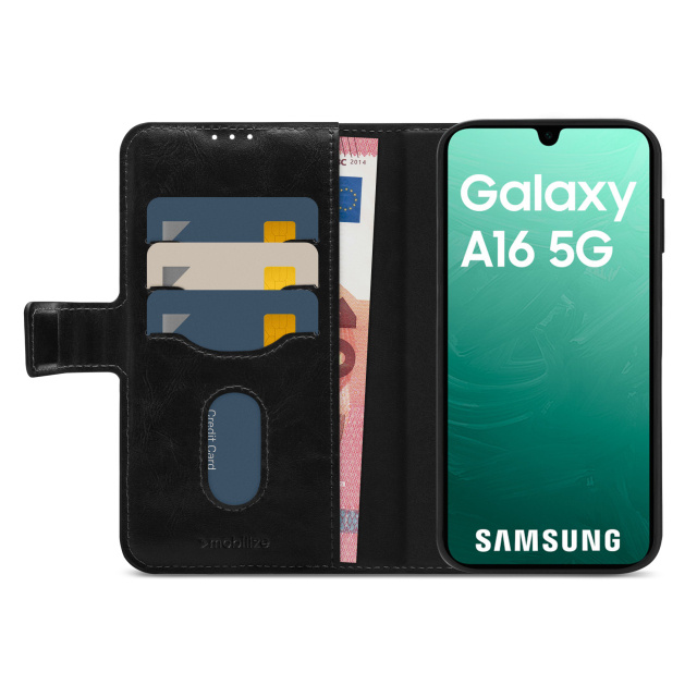 Mobilize Mobilize 2in1 Magnet Gelly Wallet Case Samsung Galaxy A16 4G/5G - Zwart