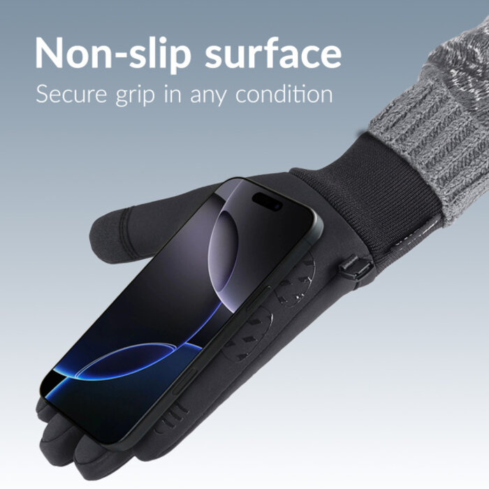 Mobilize Mobilize Smart Winter Gloves Touchscreen Handschoenen - Maat L - Zwart