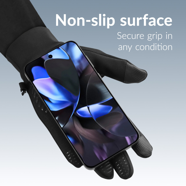 Mobilize Mobilize Smart Sports Gloves - Touchscreen Sporthandschoenen - Maat L - Zwart