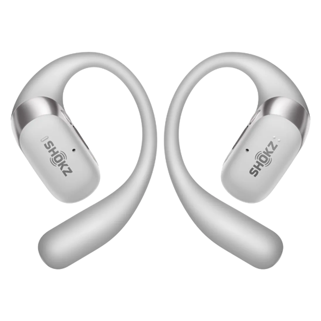 Shokz Shokz OpenFit 2+ Zilver - Draadloze Open-Ear Headset