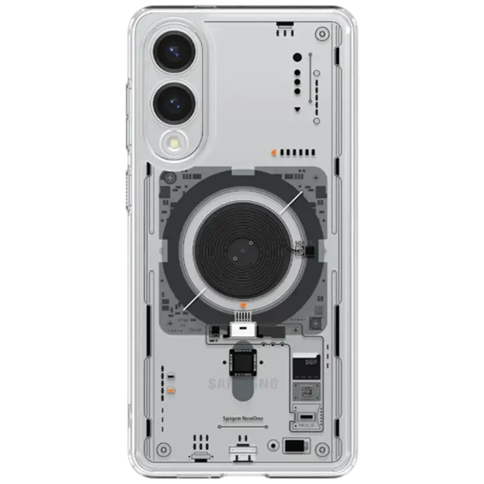 Spigen Spigen Ultra Hybrid MagFit Neo One Back Cover Transparant - Samsung S25 Edge