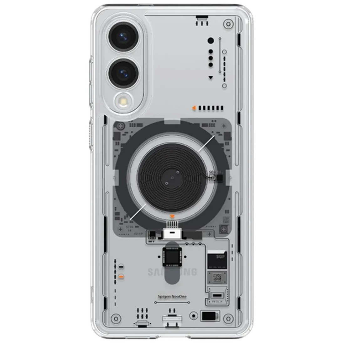 Spigen Spigen Ultra Hybrid MagFit Neo One Back Cover Transparant - Samsung S25 Edge