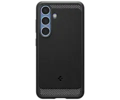 Spigen Spigen Rugged Armor TPU Back Cover Zwart Samsung Galaxy S25