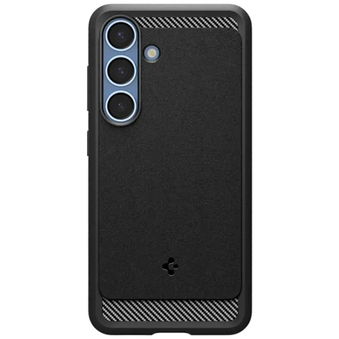 Spigen Spigen Rugged Armor TPU Back Cover Zwart Samsung Galaxy S25