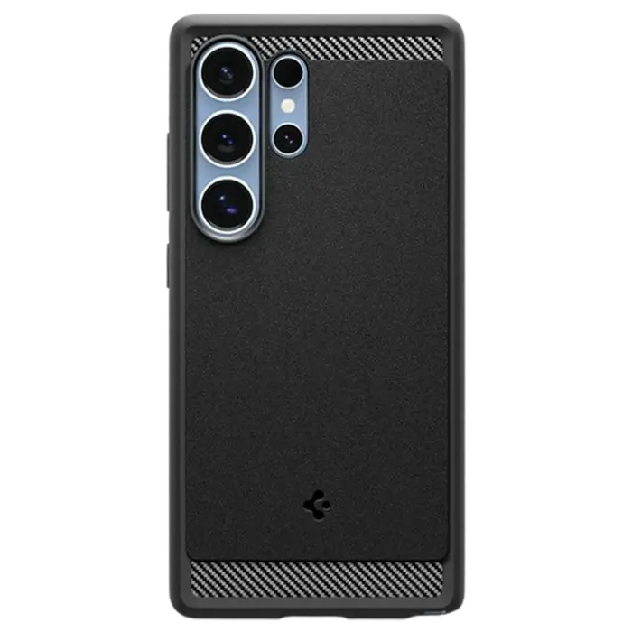 Spigen Spigen Rugged Armor TPU Back Cover Zwart Samsung Galaxy S25 Ultra