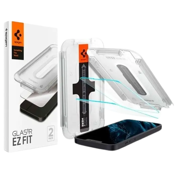 Spigen Spigen EZ Fit Screenprotector voor iPhone 13 / 13 Pro / 14 (2-Pack)