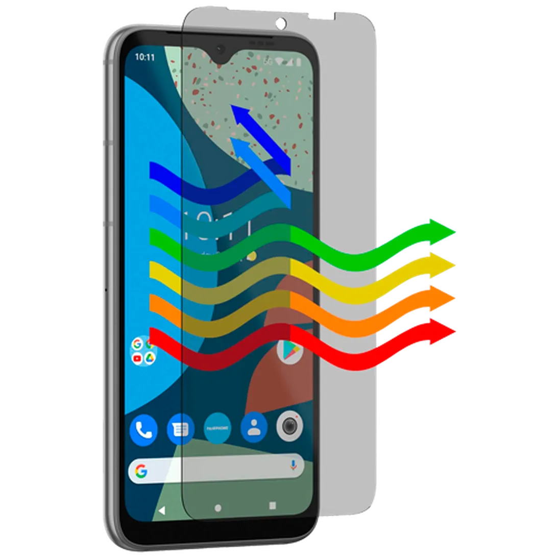 Fairphone Fairphone 5 Screenprotector Gehard Glas met Blue Light Filter