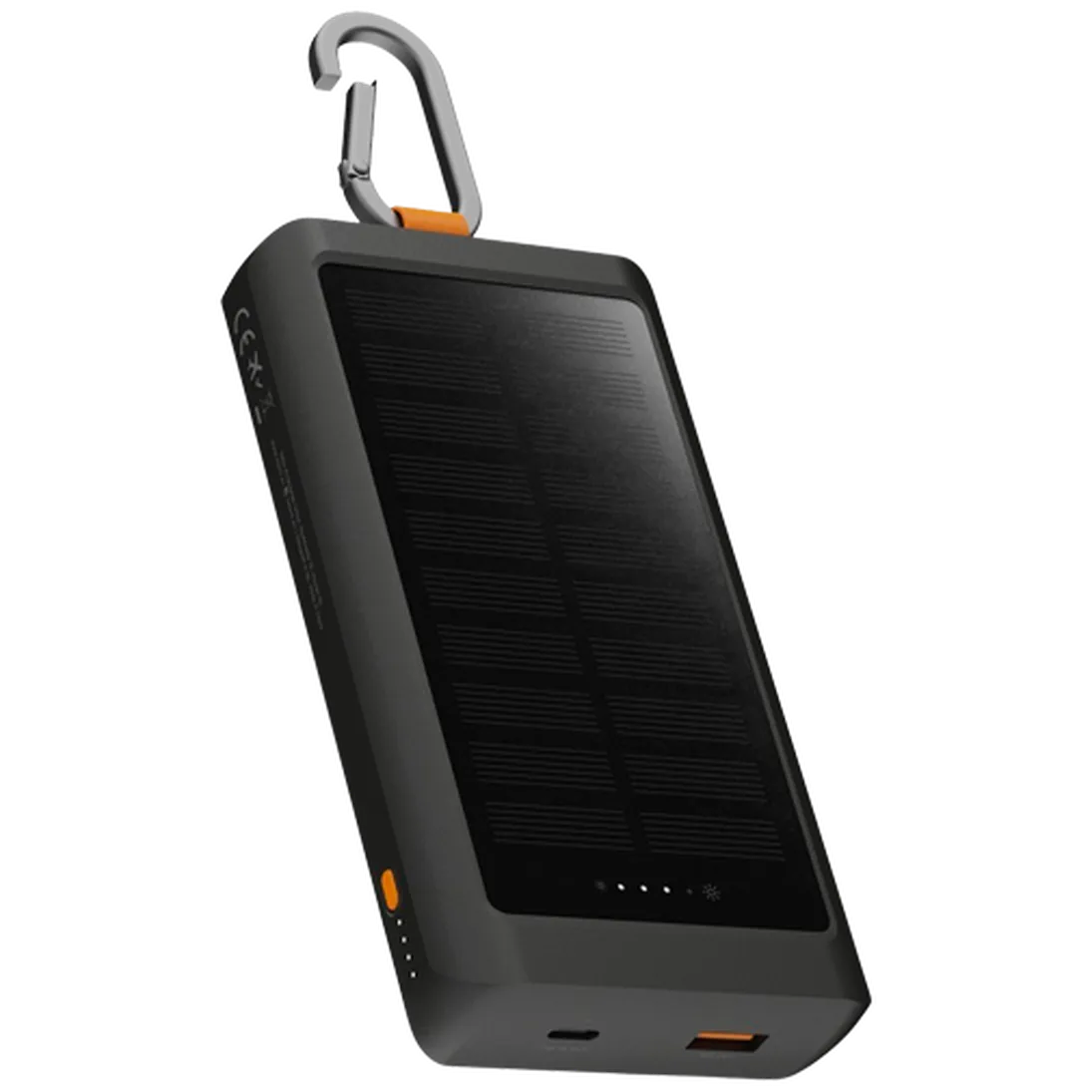 Xtorm Xtorm Go2 USB & USB-C Solar Powerbank 10.000mAh - Zwart
