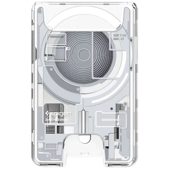 Spigen Spigen Ultra Hybrid Zero One MagSafe Kaarthouder Wit