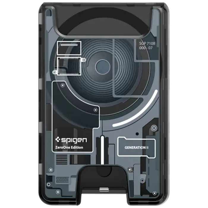 Spigen Spigen Ultra Hybrid Zero One Magnetische Kaarthouder MagSafe Zwart