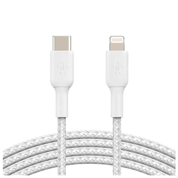 Belkin Belkin Boost Charge USB-C naar Lightning Kabel 1m Gevlochten Wit