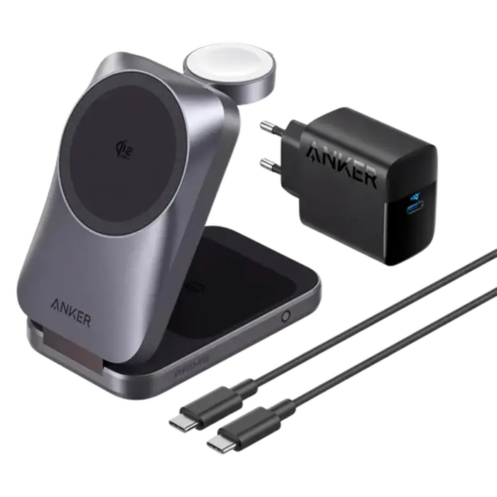 Anker Anker Prime MagGo 3-In-1 Draadloze Oplader 25W Zwart