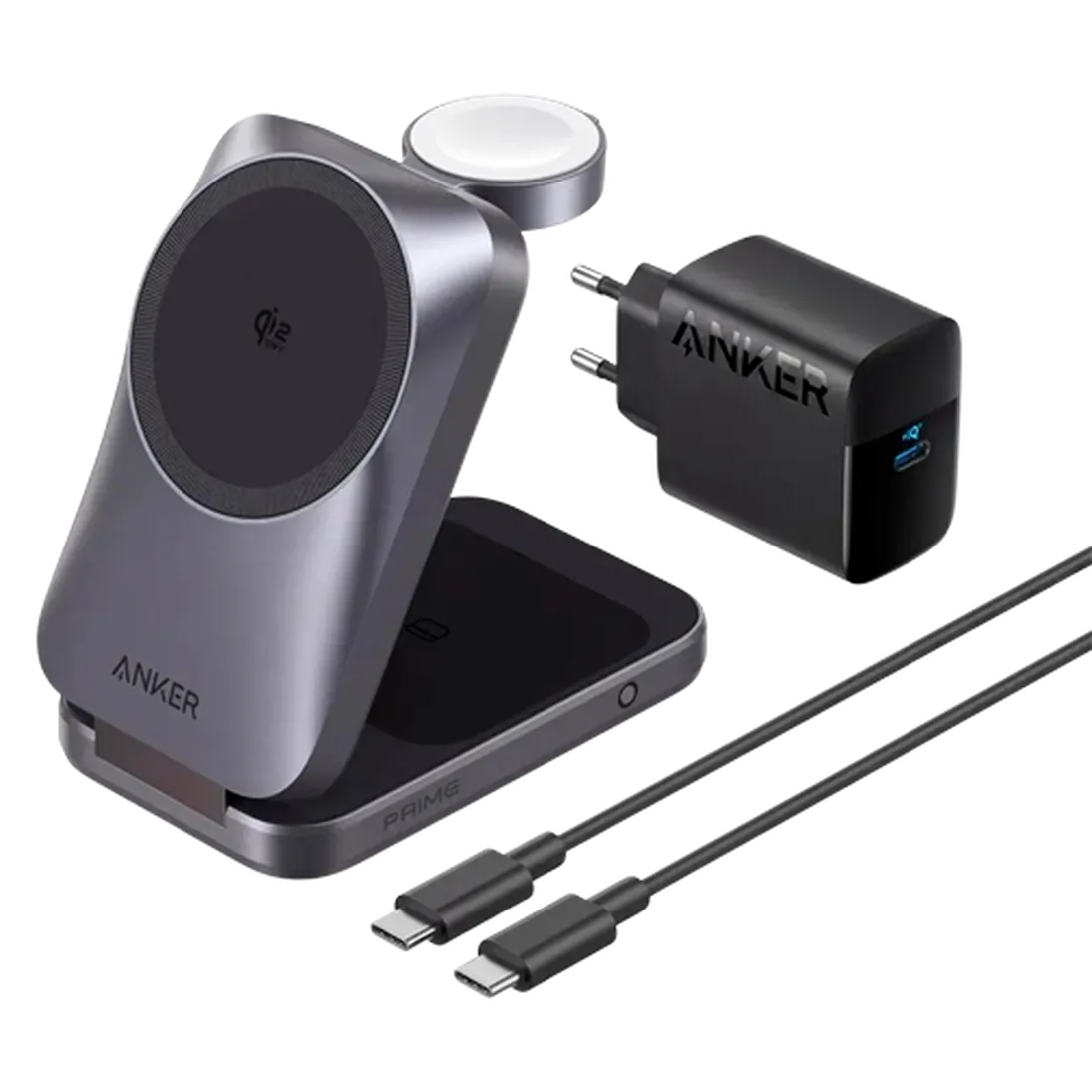 Anker Anker Prime MagGo 3-In-1 Draadloze Oplader 25W Zwart