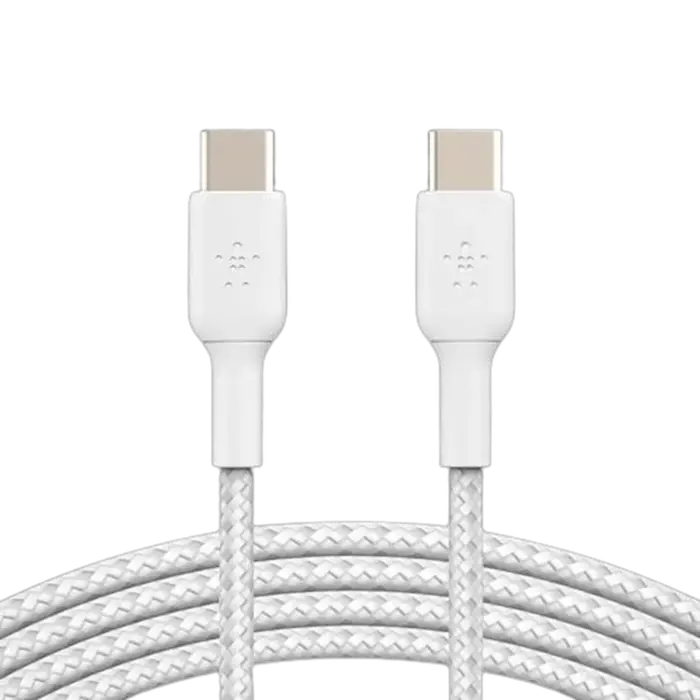 Belkin Belkin Boost Charge Gevlochten USB-C naar USB-C Kabel 1M - Wit