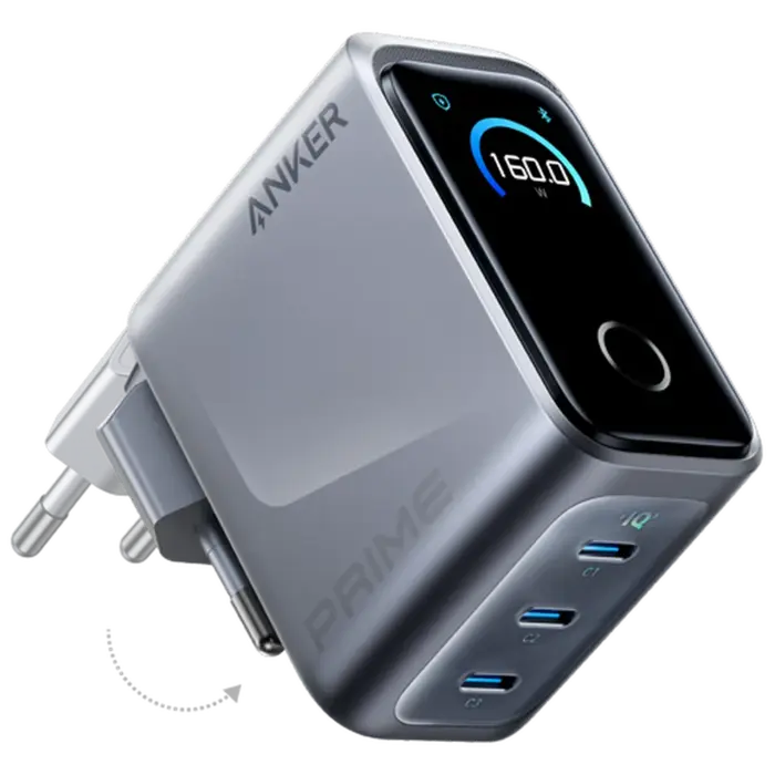 Anker Anker Prime 3-USB-C Snellader 160W Zilver