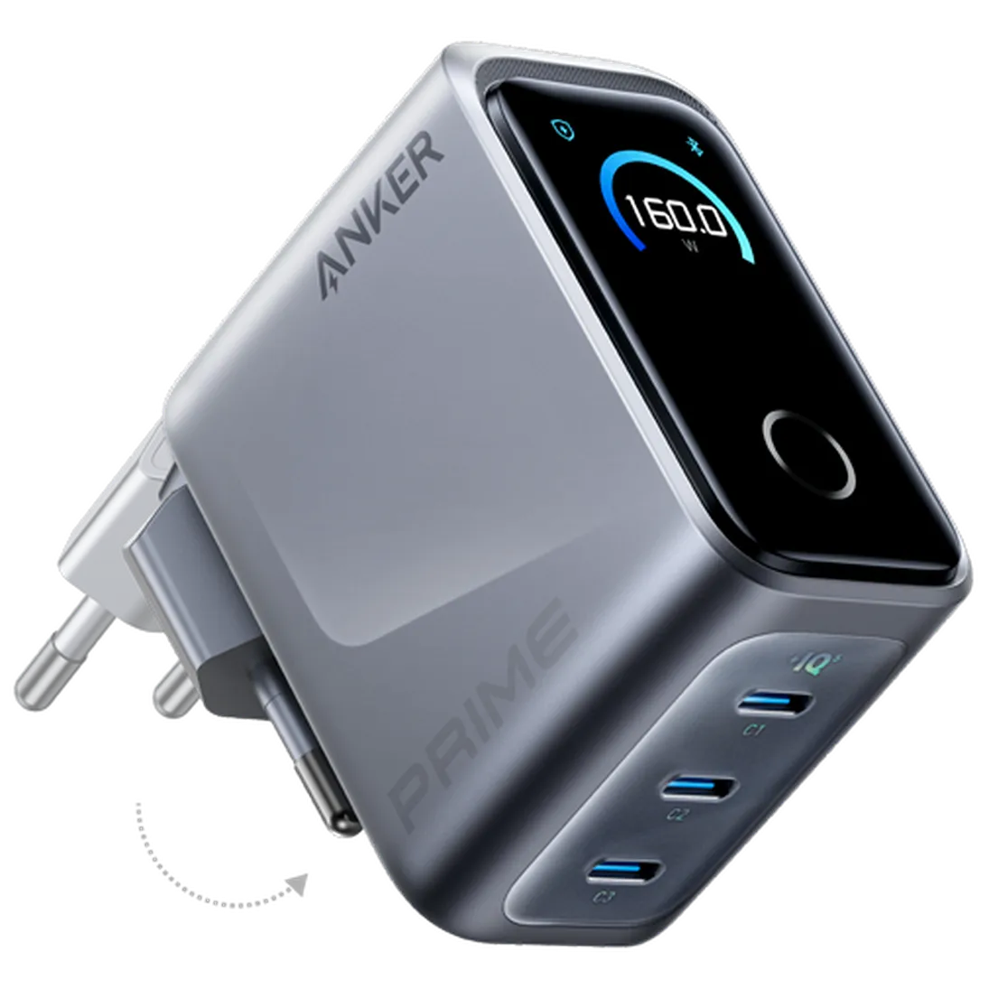 Anker Anker Prime 3-USB-C Snellader 160W Zilver