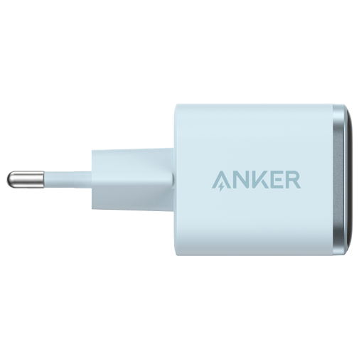 Anker Anker Nano USB-C Snellader 45W met Display - Lichtblauw