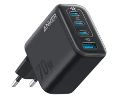Anker Anker Zolo 70W Snellader (3x USB-C & 1x USB-A) - Zwart