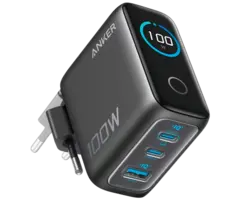 Anker Anker Dual USB-C + USB-A Snellader 100W Zwart inclusief Kabel