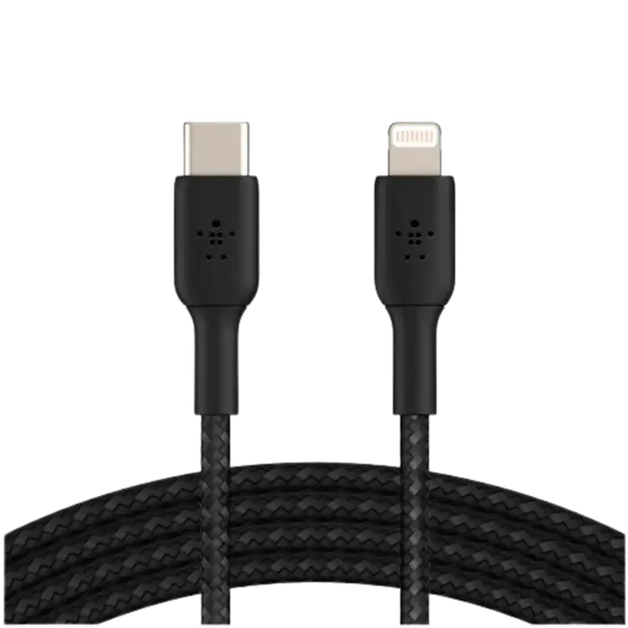 Belkin Belkin Boost Charge USB-C naar Lightning Kabel - 2m Gevlochten Zwart