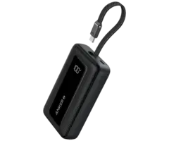 Anker Anker Zolo Powerbank 20.000mAh met Ingebouwde USB-C Kabel Zwart