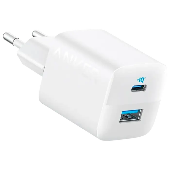 Anker Anker 323 Dual USB & USB-C Snellader 33W - Wit