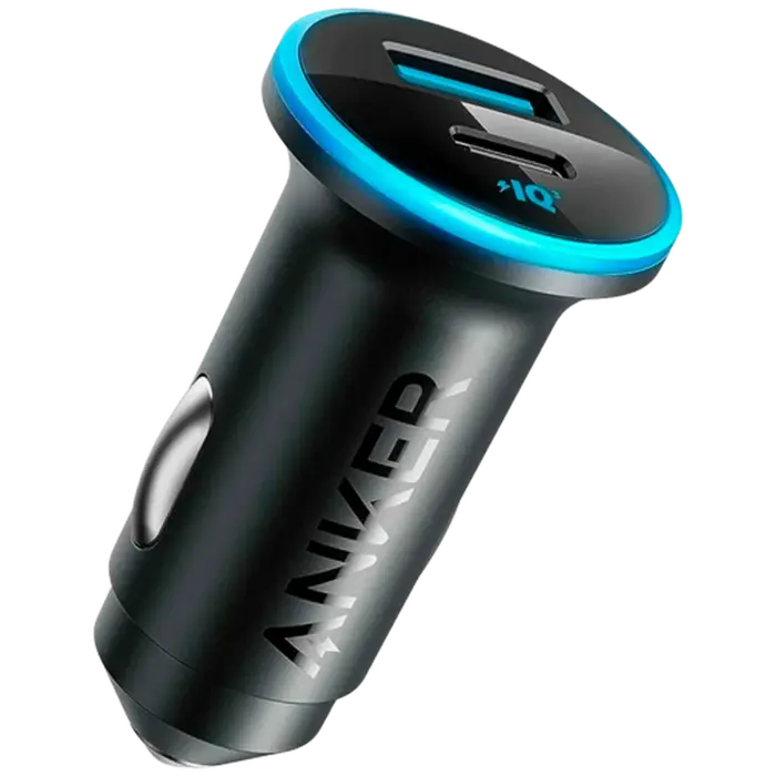 Anker Anker 323 Dual USB & USB-C Autolader 52W - Zwart