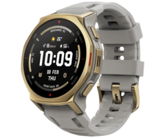 Amazfit Amazfit T-Rex 3 Pro 44mm Smartwatch - Goud met Grijze Siliconenband