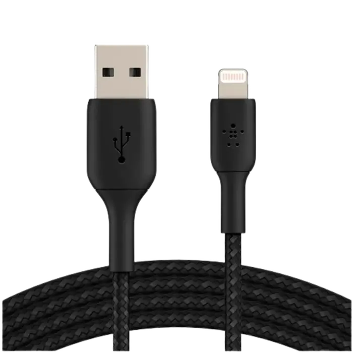 Belkin Belkin Boost Charge Gevlochten Lightning Kabel USB-A 0,15m Zwart