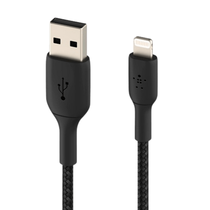 Belkin Belkin Boost Charge Gevlochten Lightning Kabel USB-A 0,15m Zwart