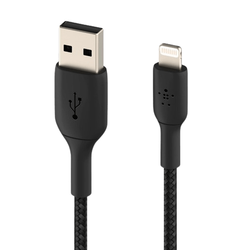 Belkin Belkin Boost Charge Gevlochten Lightning Kabel USB-A 0,15m Zwart, foto 2 van 5