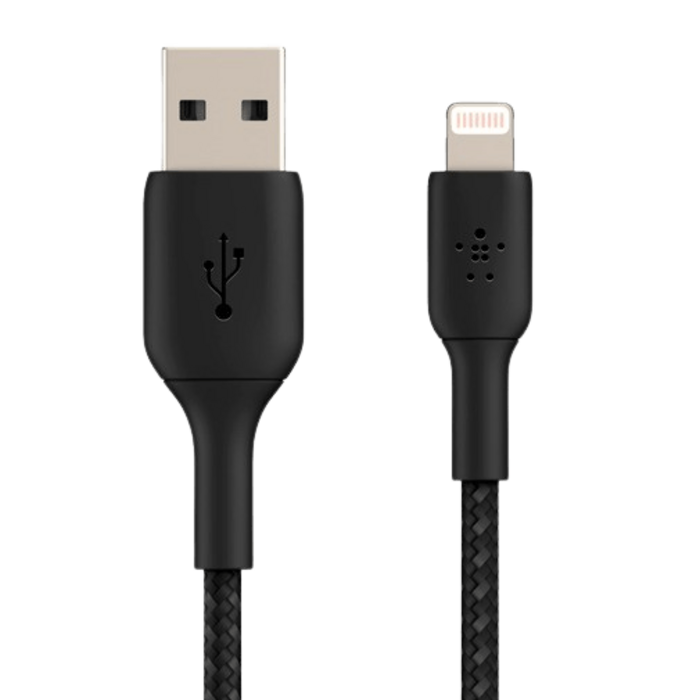 Belkin Belkin Boost Charge Gevlochten Lightning Kabel USB-A 0,15m Zwart