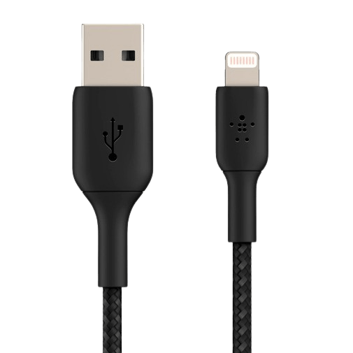Belkin Belkin Boost Charge Gevlochten Lightning Kabel USB-A 0,15m Zwart, foto 3 van 5