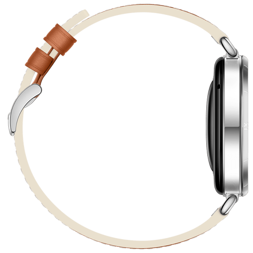 Huawei Huawei Watch GT 6 41mm Smartwatch Zilver - Bruine Lederen Band