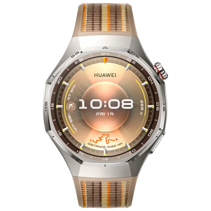 Huawei Huawei Watch GT 6 Pro 46mm Smartwatch - Zilver met Bruine Band