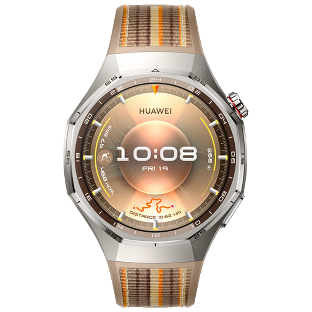 Huawei Huawei Watch GT 6 Pro 46mm Smartwatch - Zilver met Bruine Band