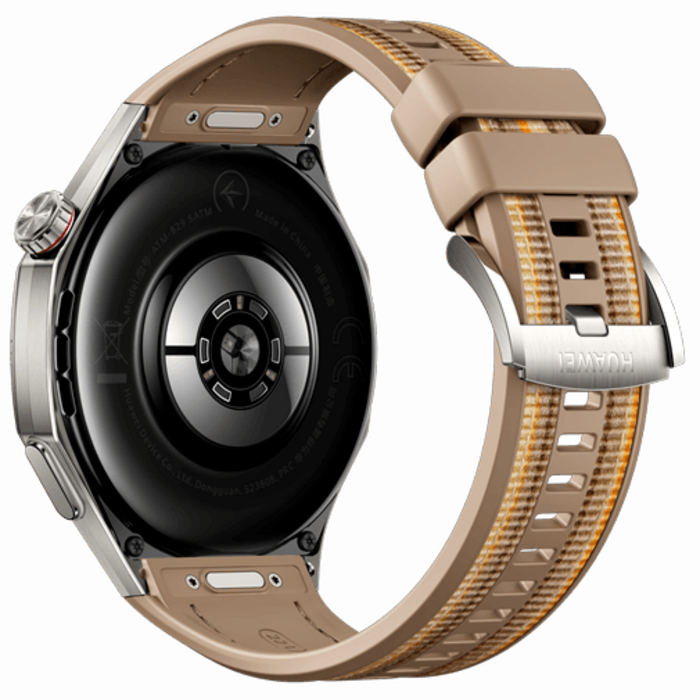 Huawei Huawei Watch GT 6 Pro 46mm Smartwatch - Zilver met Bruine Band