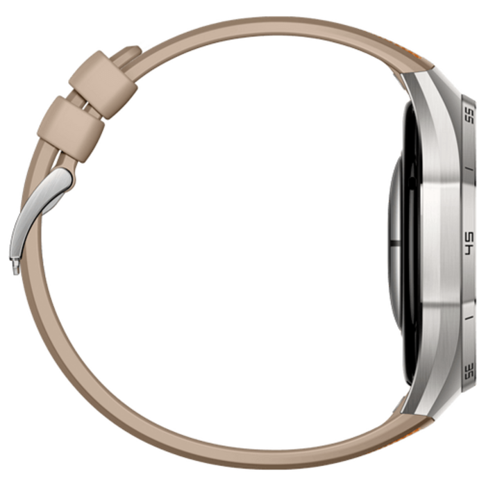 Huawei Huawei Watch GT 6 Pro 46mm Smartwatch - Zilver met Bruine Band