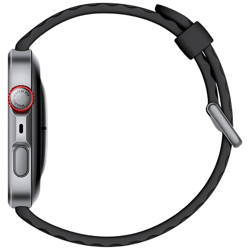 Huawei Huawei Watch Fit 4 Pro Smartwatch - Grijs (Zwarte Rubberen Band)