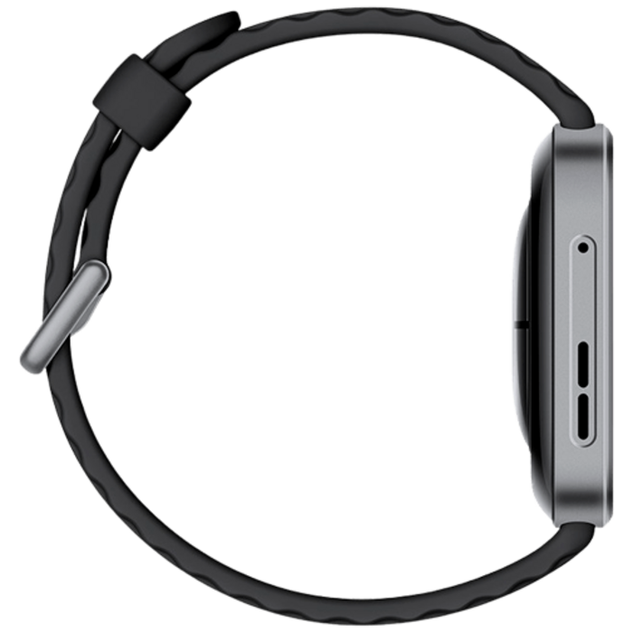 Huawei Huawei Watch Fit 4 Pro Smartwatch - Grijs (Zwarte Rubberen Band)