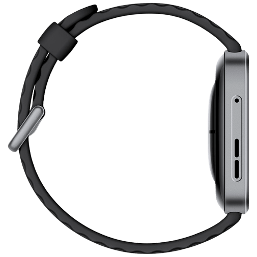 Huawei Huawei Watch Fit 4 Pro Smartwatch - Grijs (Zwarte Rubberen Band)