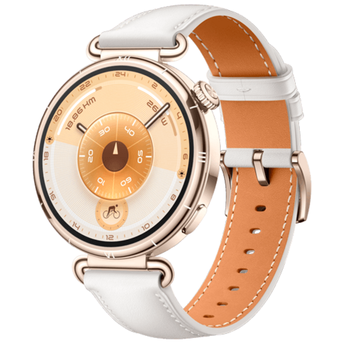 Huawei Huawei Watch GT 6 41mm Smartwatch - Goud met Witte Band