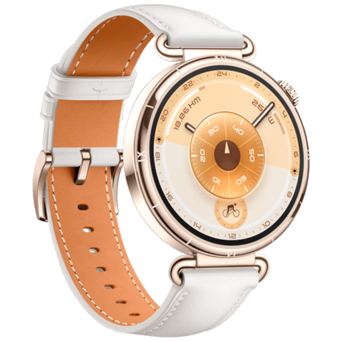 Huawei Huawei Watch GT 6 41mm Smartwatch - Goud met Witte Band