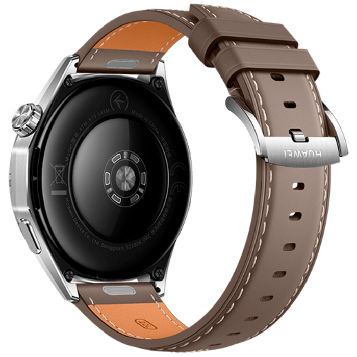 Huawei Huawei Watch GT 6 46mm Smartwatch - Zilver met Bruine Band