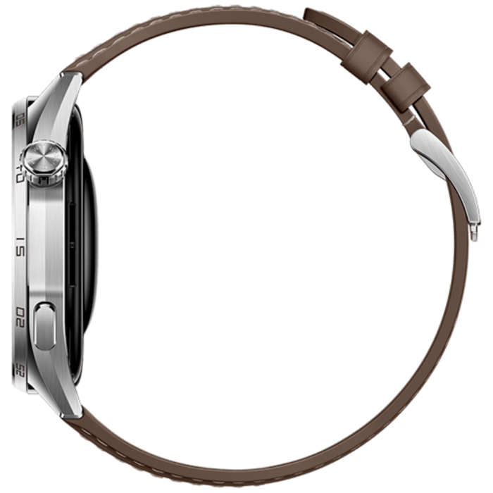Huawei Huawei Watch GT 6 46mm Smartwatch - Zilver met Bruine Band